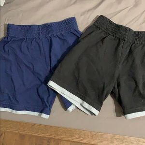 Black and blue shorts